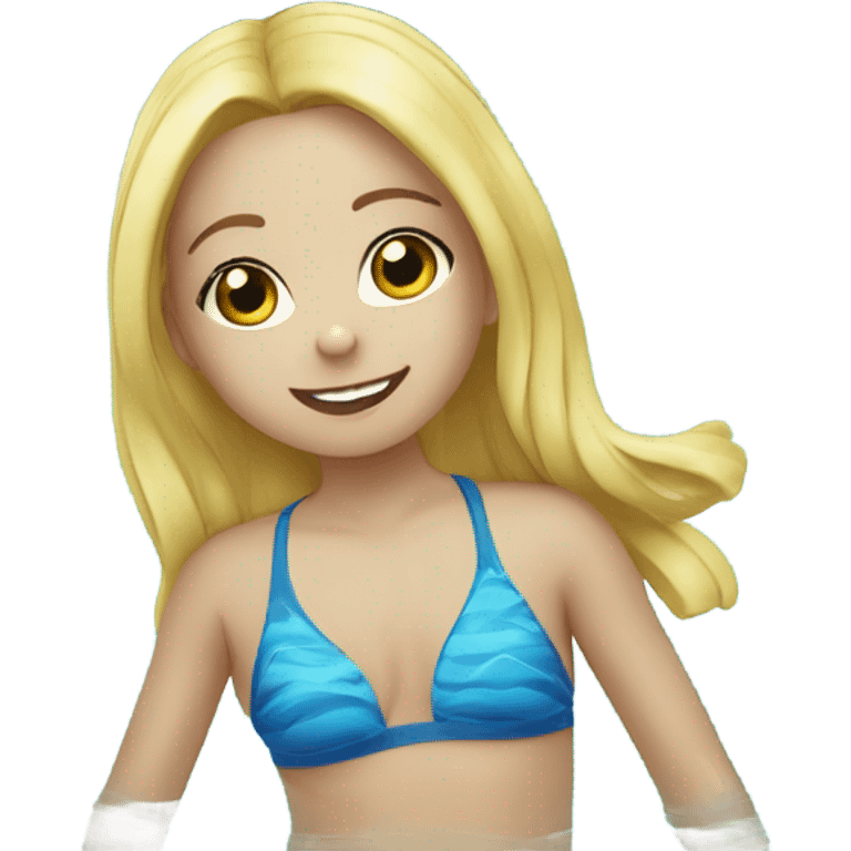  ￼girl swim emoji