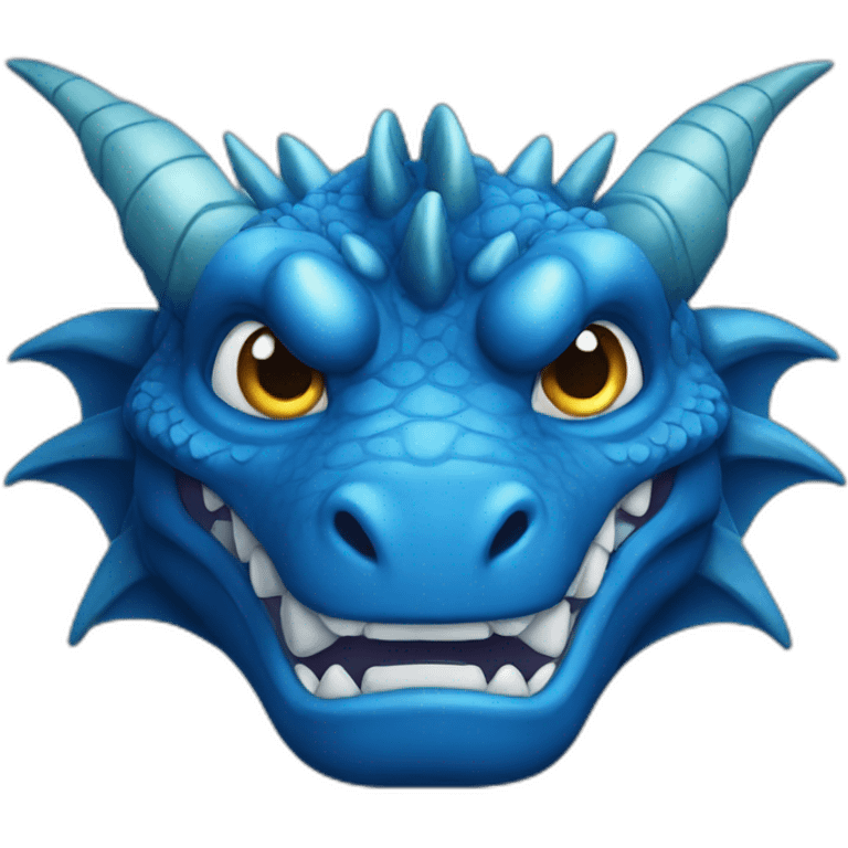 Full blue dragon face emoji