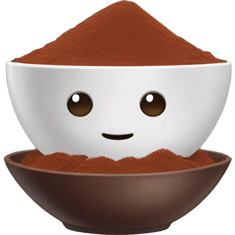 bowl of cocoa powder emoji