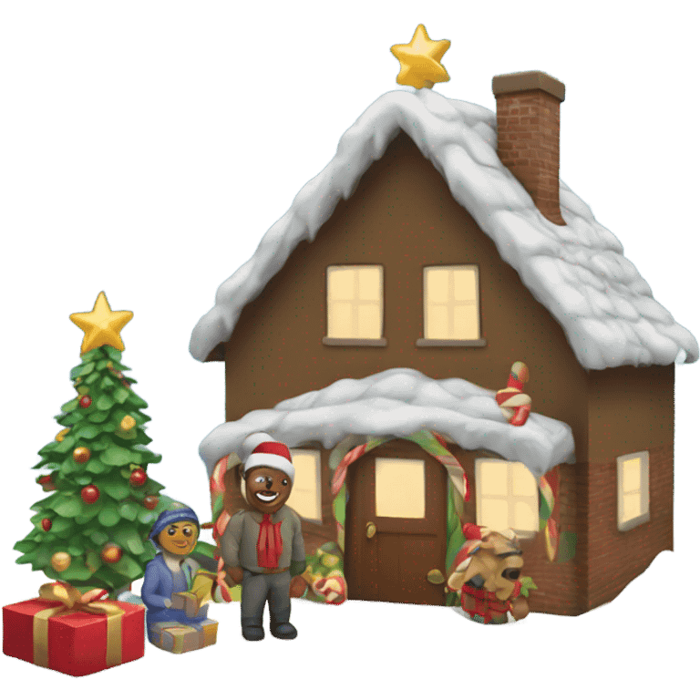 Christmas scene emoji