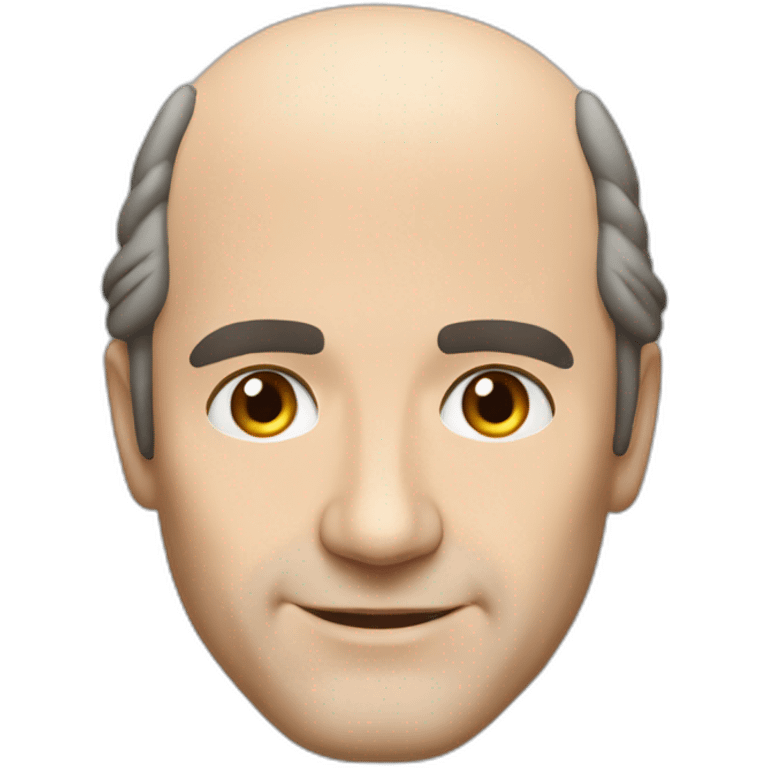 Xavier Niel from Free face balding close-up emoji