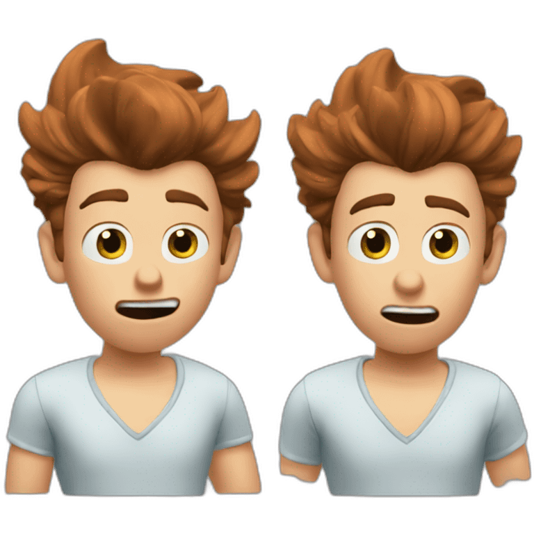 confused jimmy neutron wearing a v neck emoji