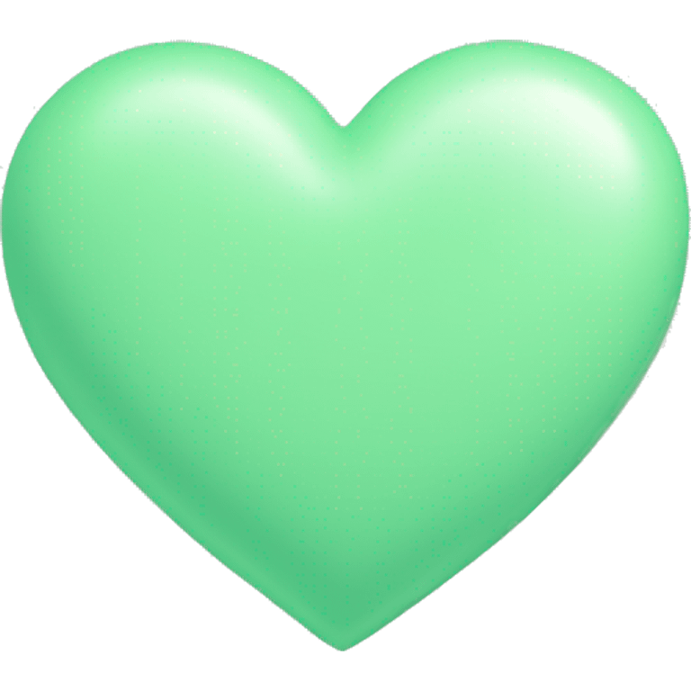 Pastel heart green emoji