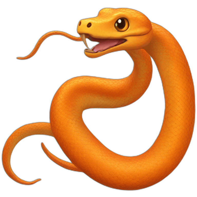 Serpent orange emoji