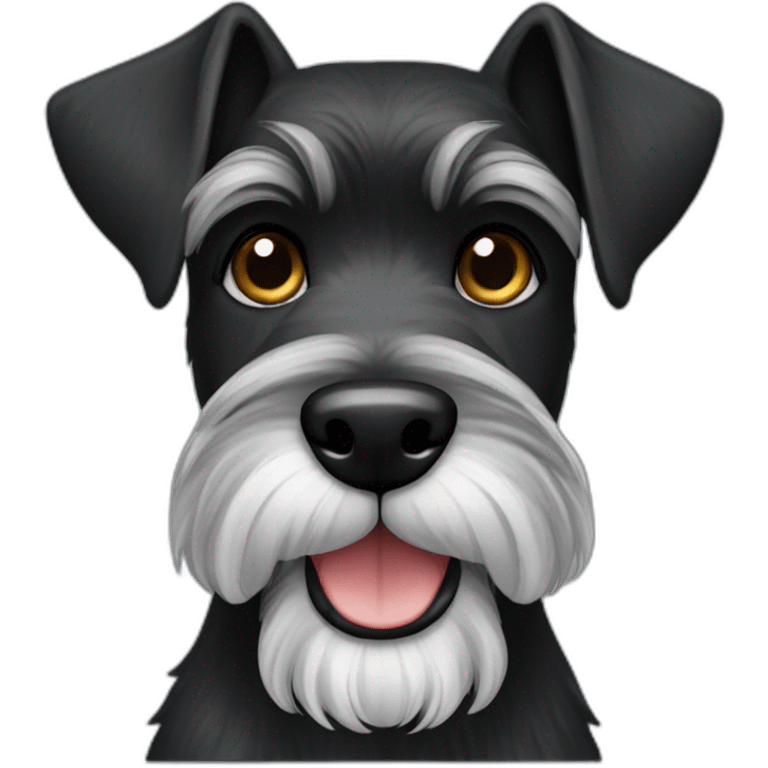 Black Zwergschnauzer emoji