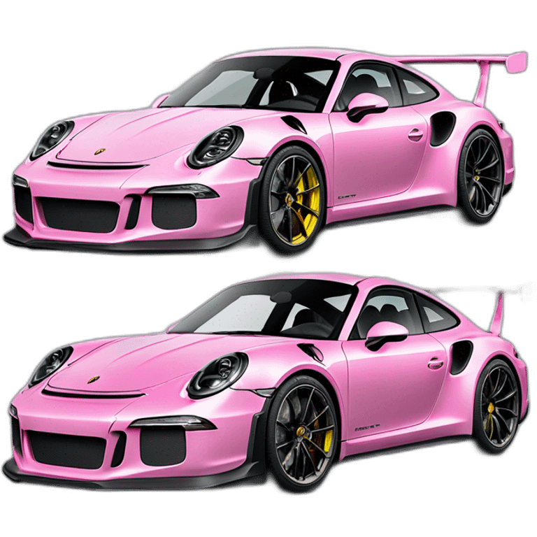 Porsche gt3 911 rs pink emoji