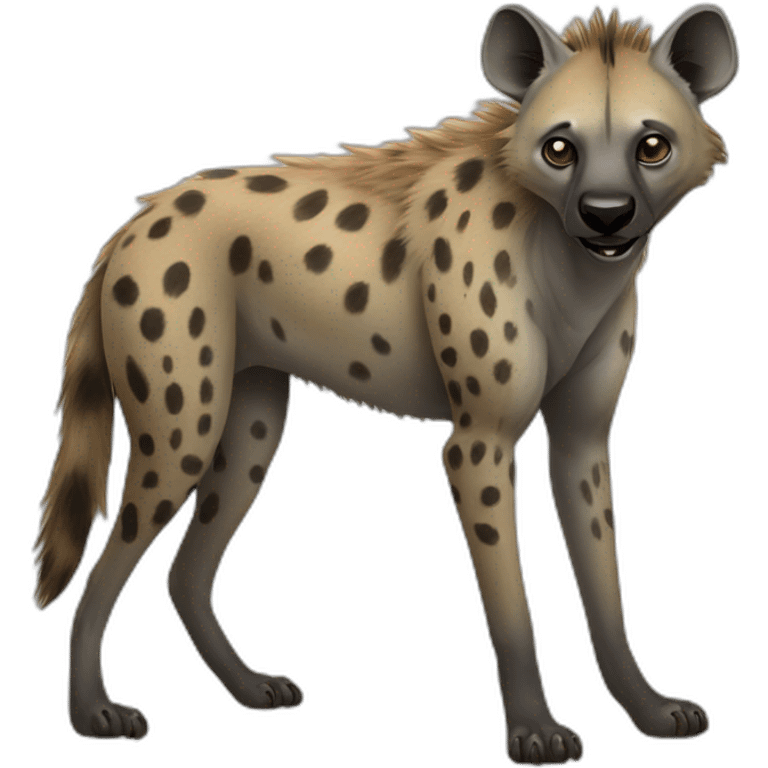 realistic hyena full body emoji