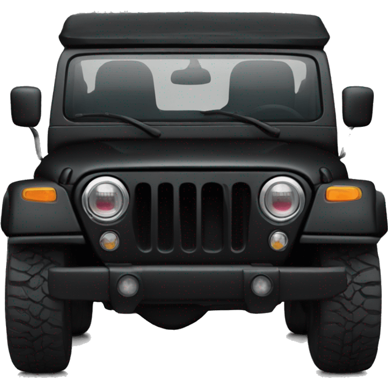 black thar car emoji