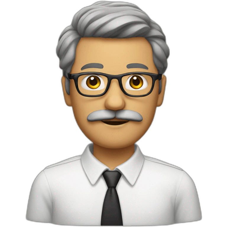 man with mustache and glasses emoji