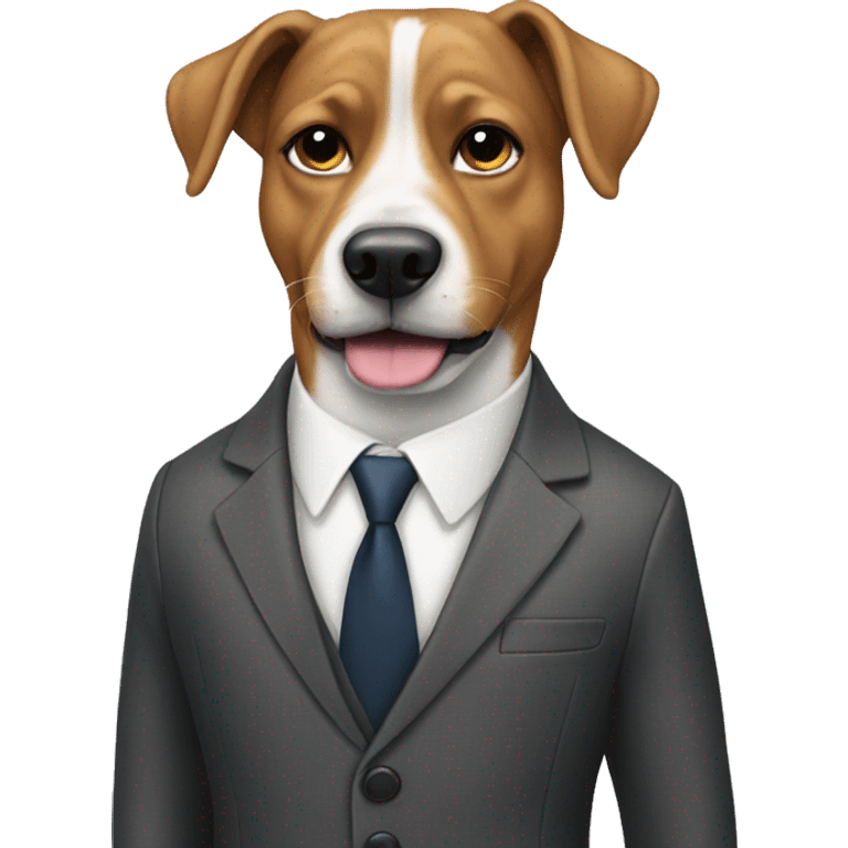 Dog wearing a suit  emoji