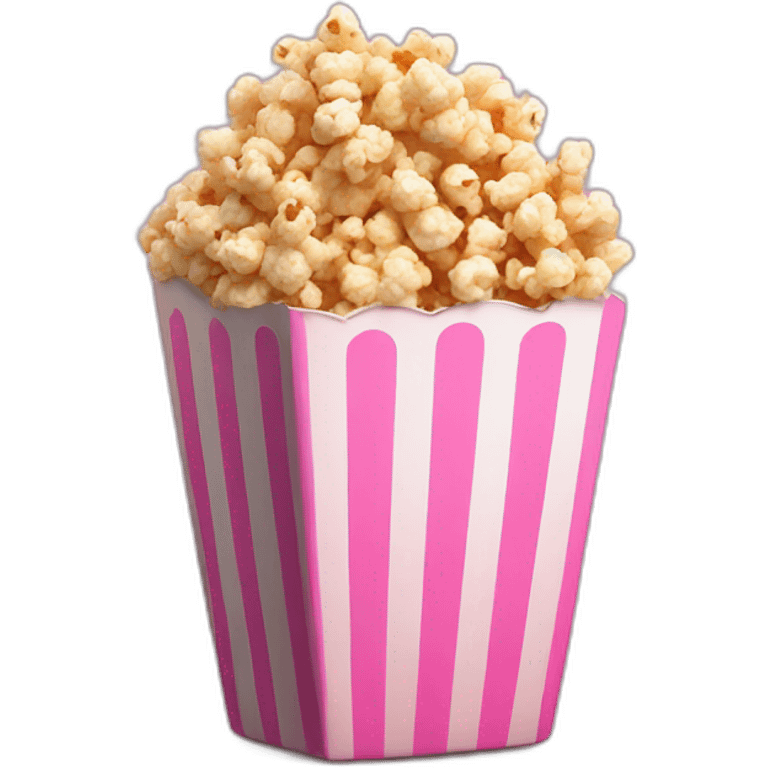 Pink-popcorn emoji