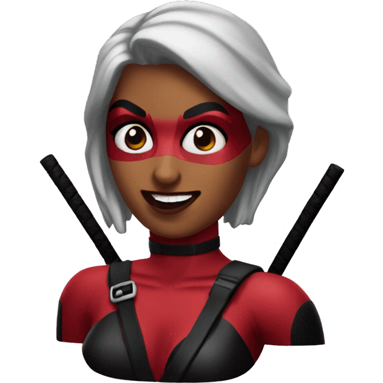 Lady deadpool emoji