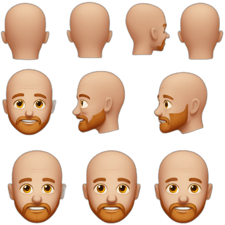 bald guy red beard  emoji