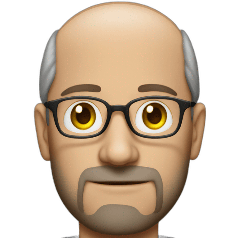 Charles Michel without glasses dressed as Steve Jobs emoji