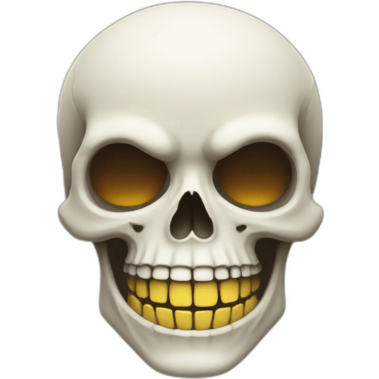 Skull funny smile emoji