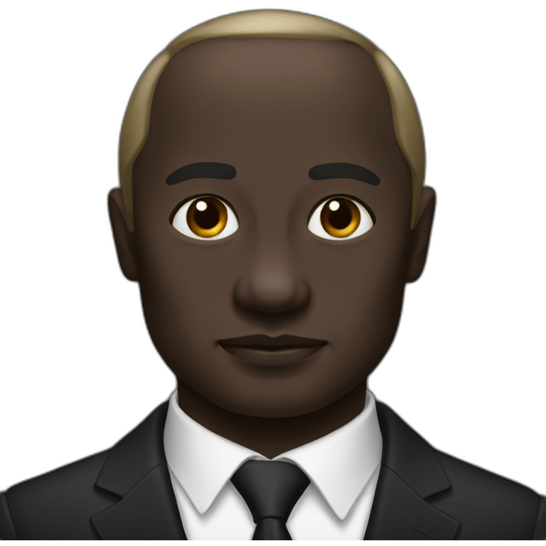 putin with black skin emoji