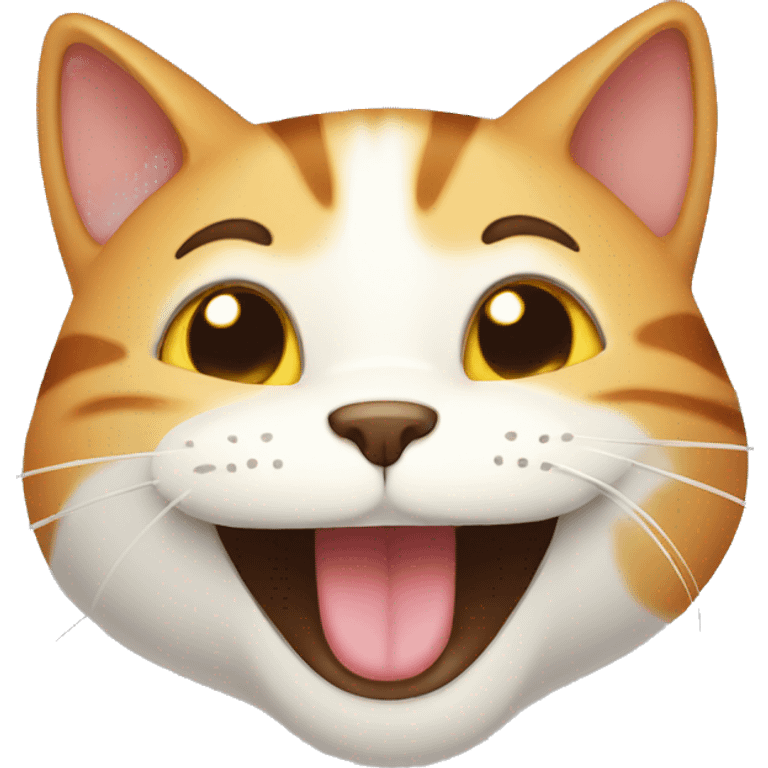 Cat laughing emoji