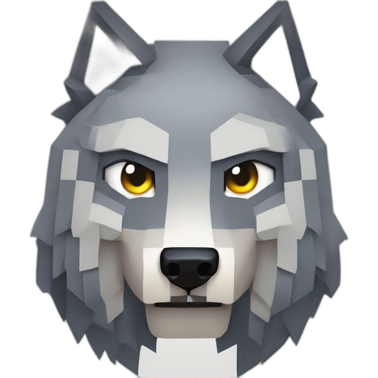 Minecraft wolf  emoji