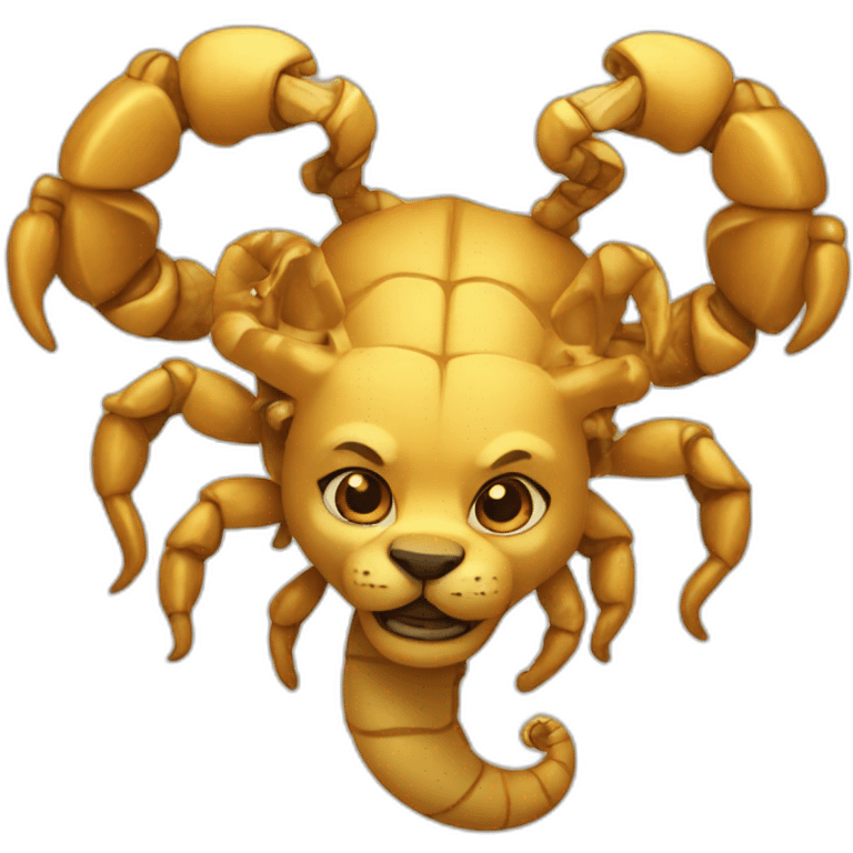 Leo with scorpion on head emoji