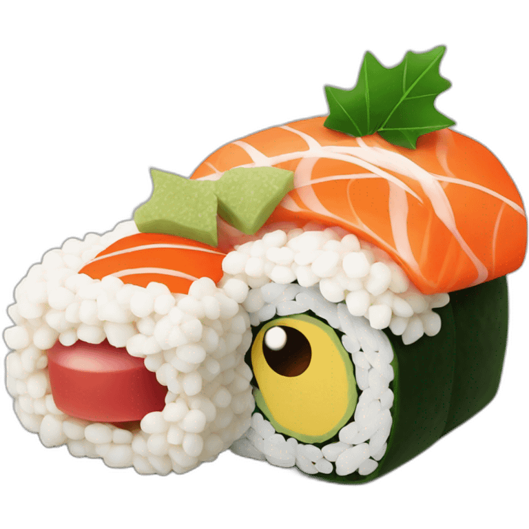 Christmas sushi  emoji