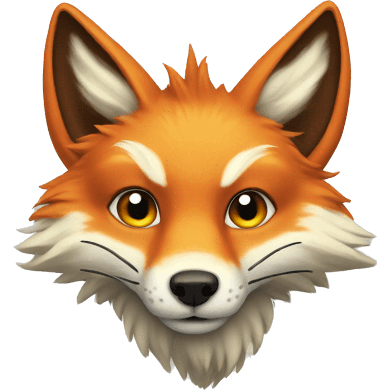 a fox with ninetails emoji