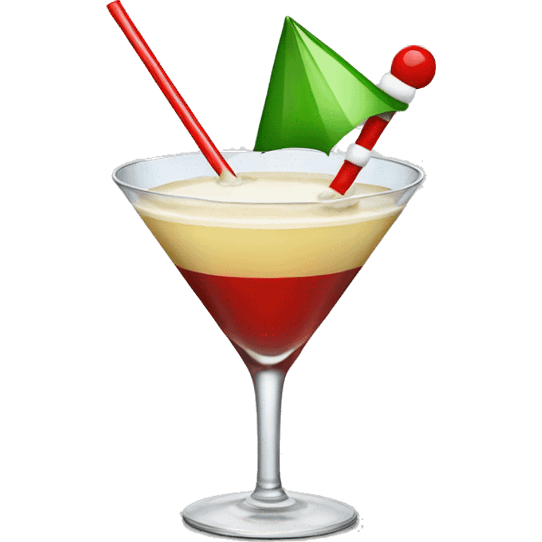 Santa martini emoji