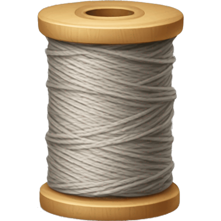 an empty spool of thread with no thread emoji