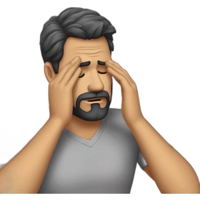 Facepalm barba moreno emoji