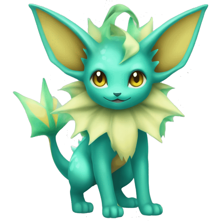 Vaporeon-Leafeon full body emoji