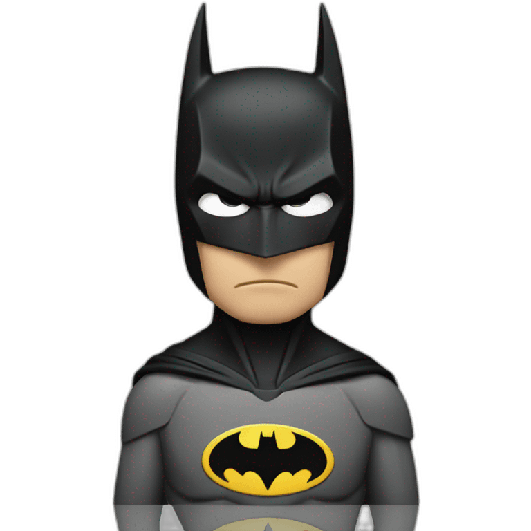 Batman thinking intensely  emoji