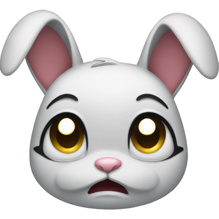 Crying bunny emoji