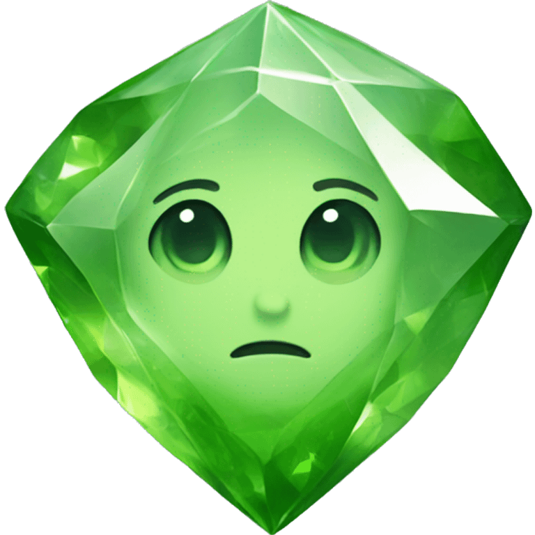 Peridot crystal  emoji