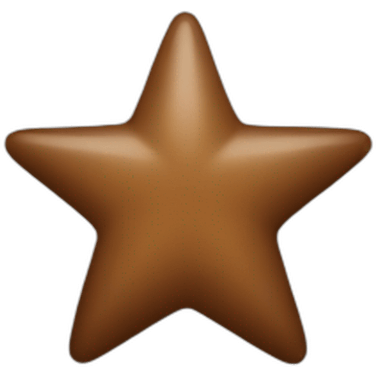 Star brown emoji