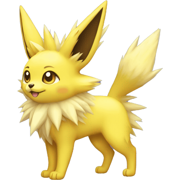 Kawaii Jolteon full body emoji