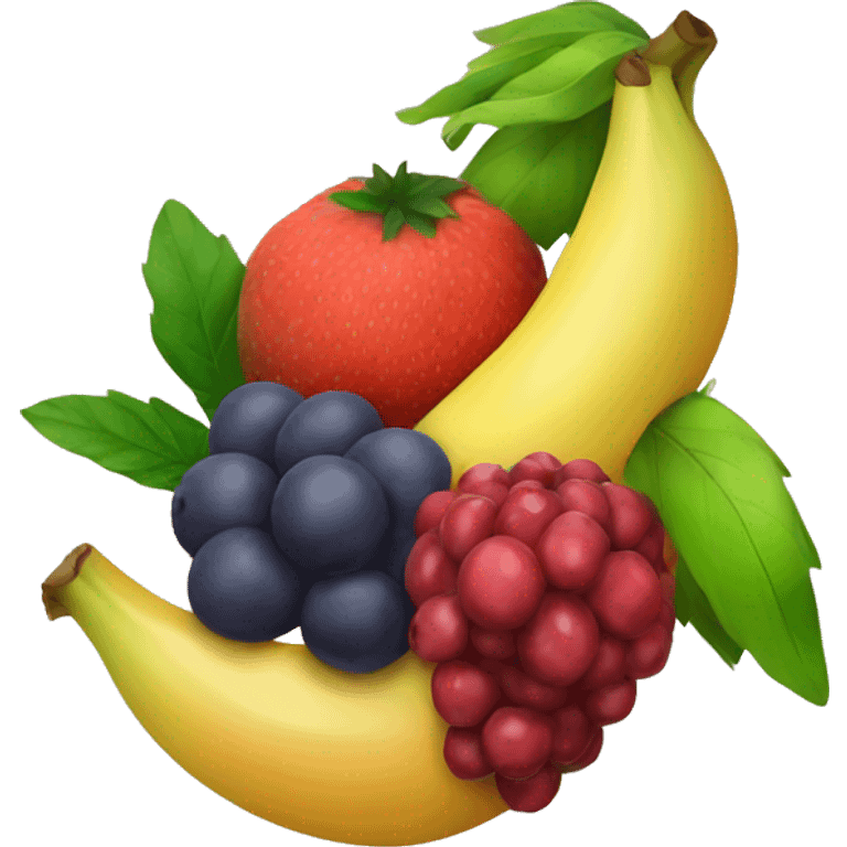 fruits bunched together  emoji