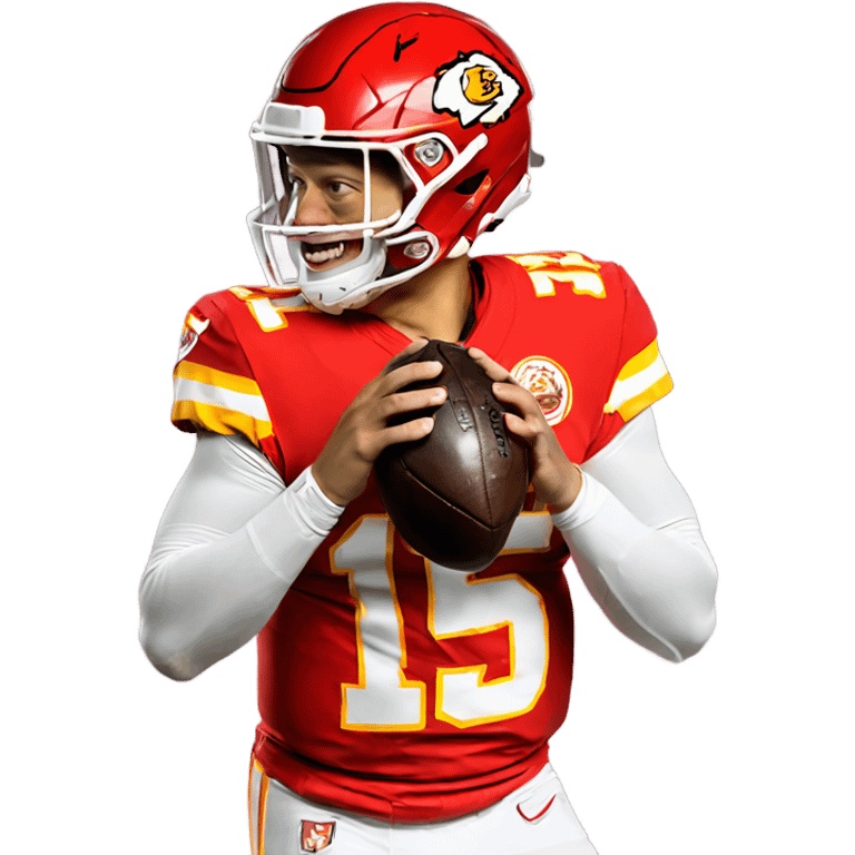 Patrick Mahomes celebrating emoji