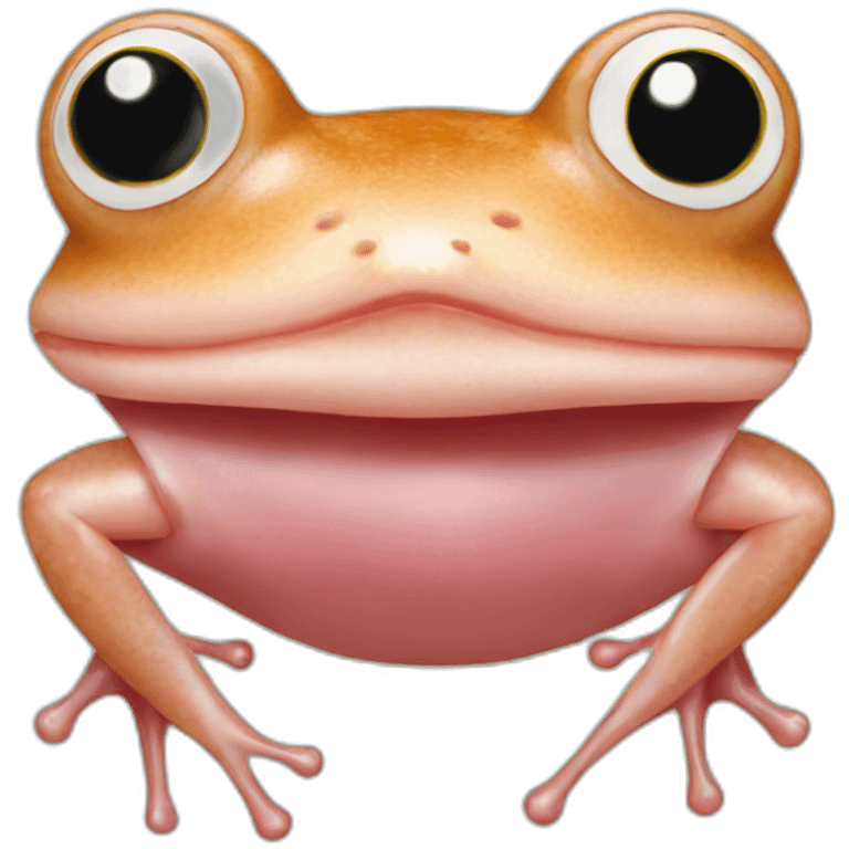 frog made of ham emoji