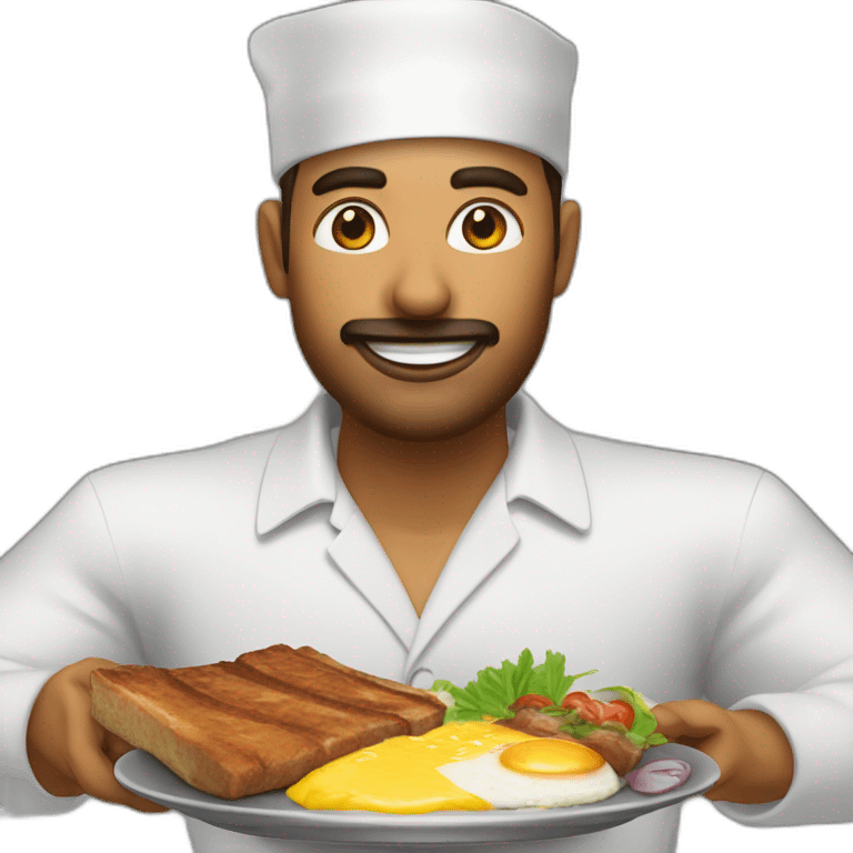  Almorzando Bandeja paisa  emoji