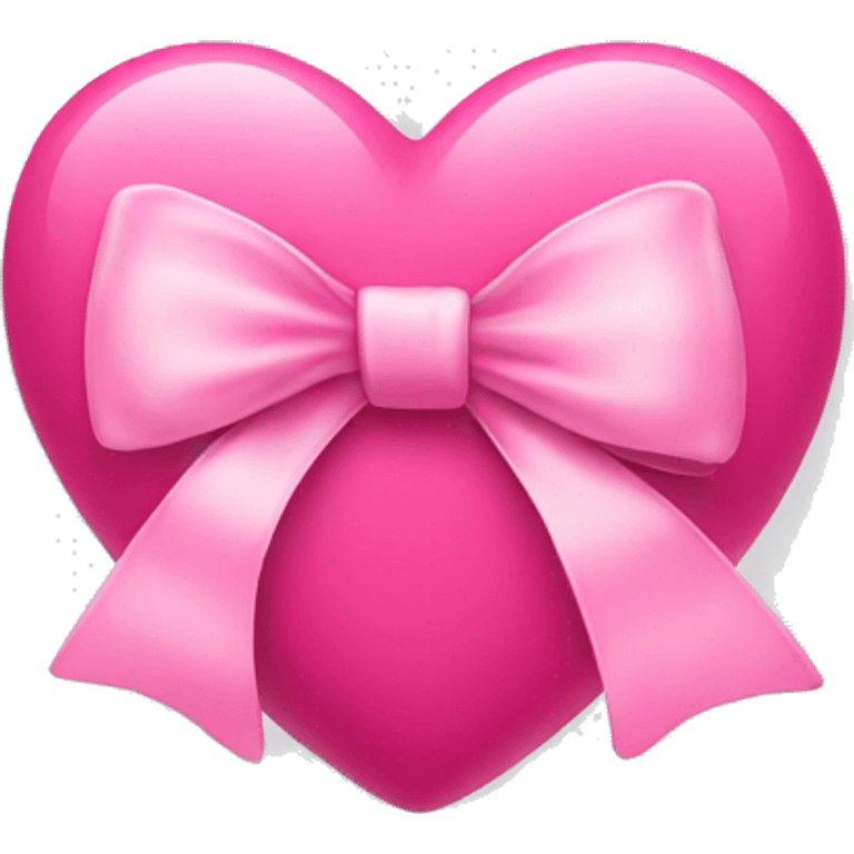 pink heart with bow in it  emoji