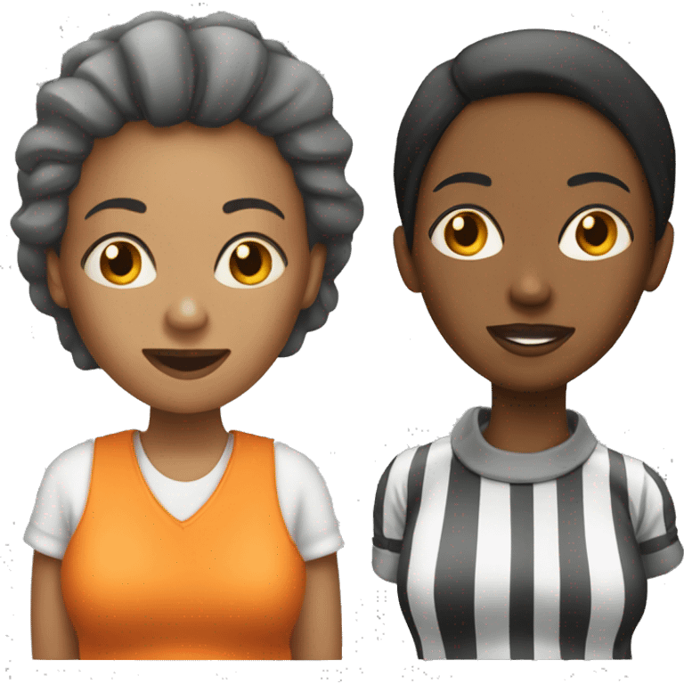 Two different women in prison emoji