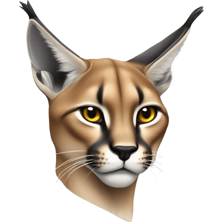 Cool caracal lynx emoji