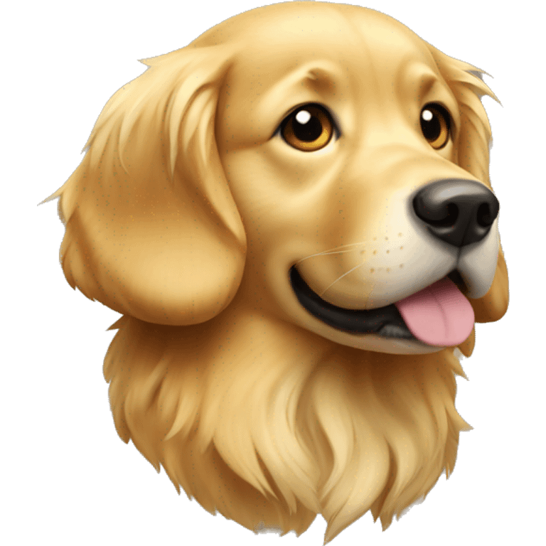 Golden retriever dog emoji