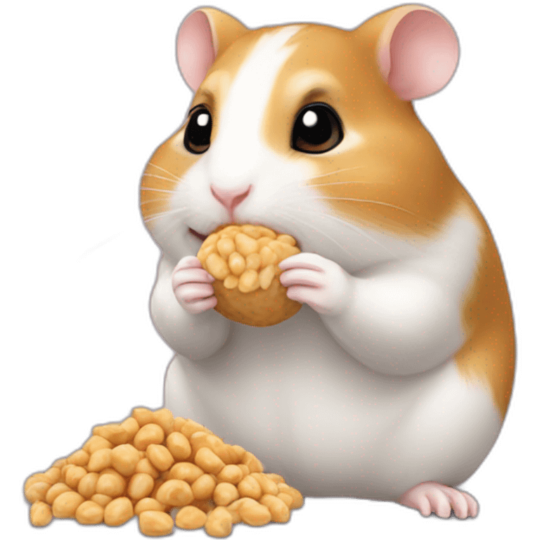 Hamster eating peanut emoji