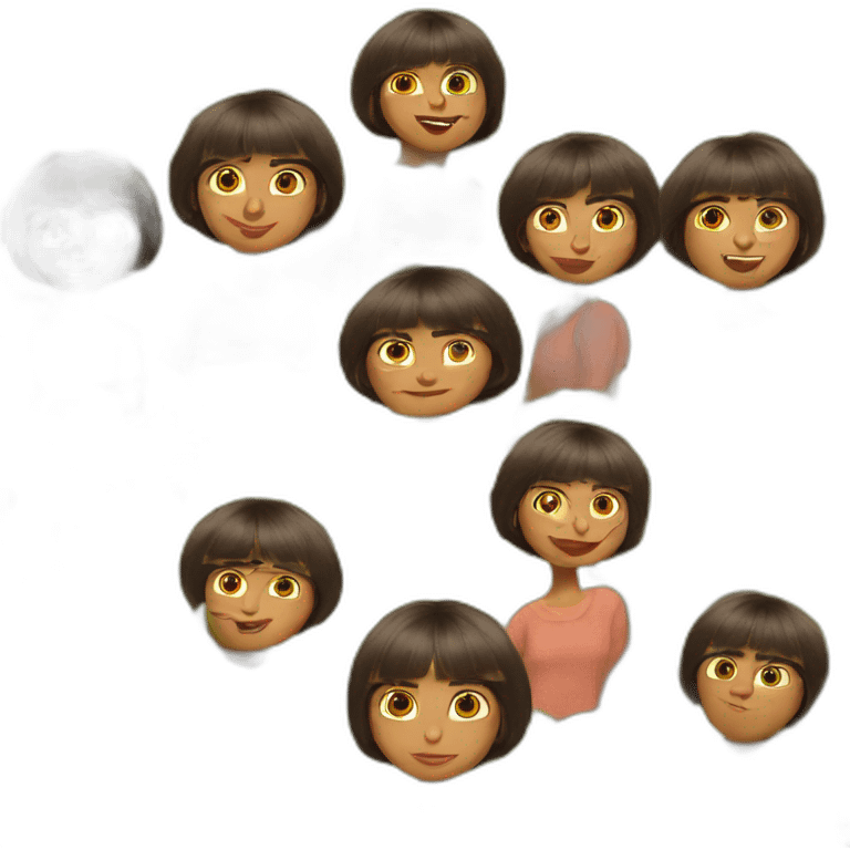 Dora combination with shrek emoji