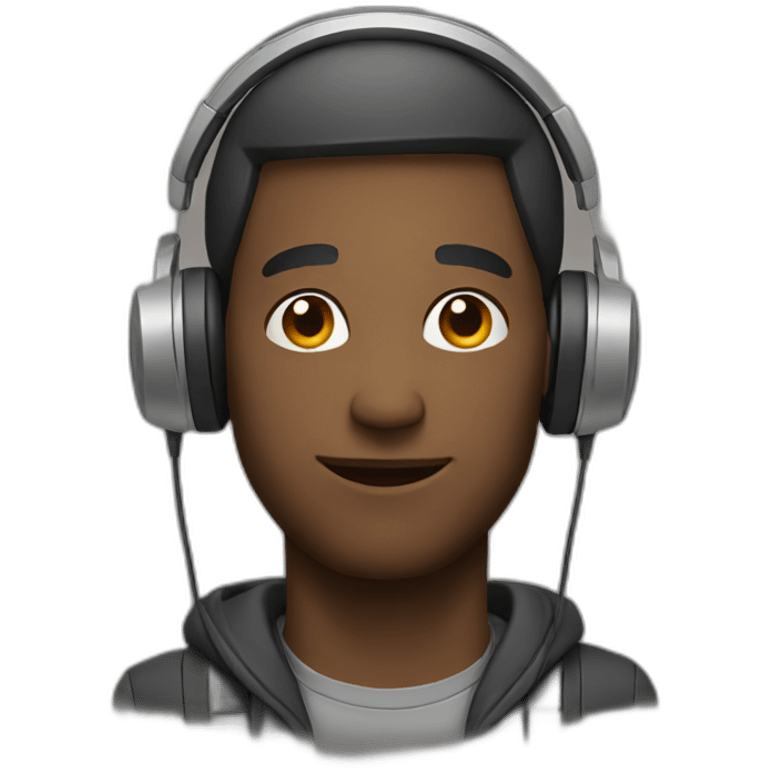 Man with headphones emoji