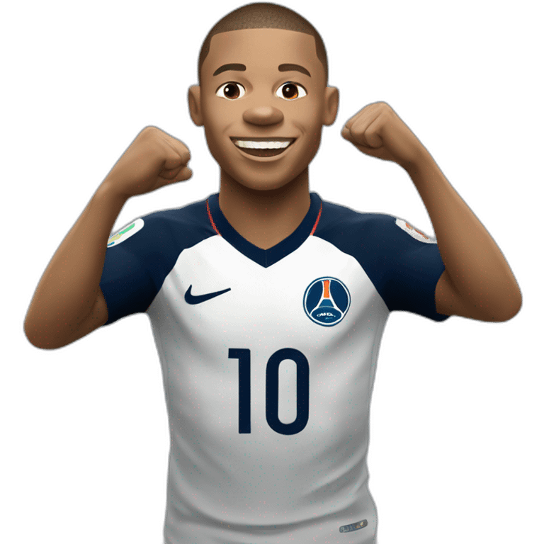 Kylian mbappe célébration emoji