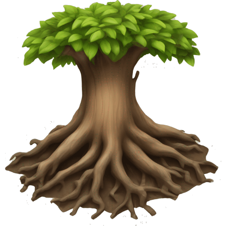 a tree root emoji