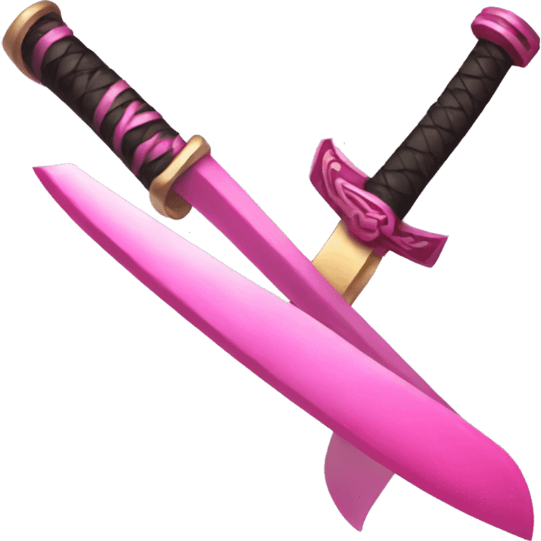 Pink katana emoji