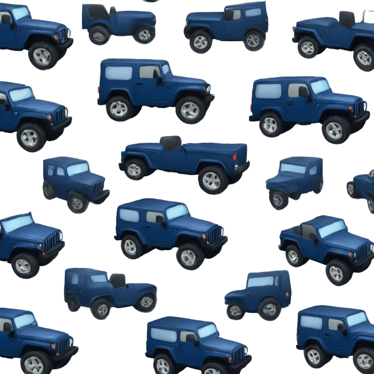 navy blue jeep emoji