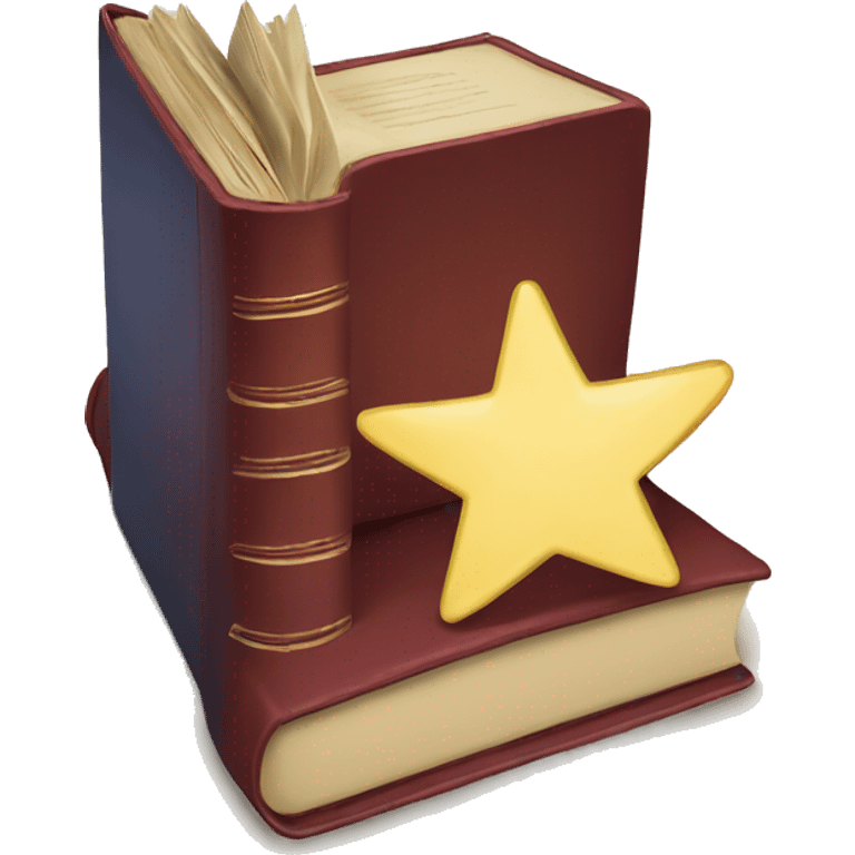 a book with a star emoji